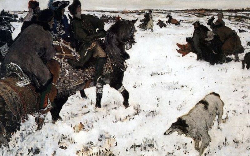 Валентин Серов «Петр I на псовой охоте» (1902 г.)