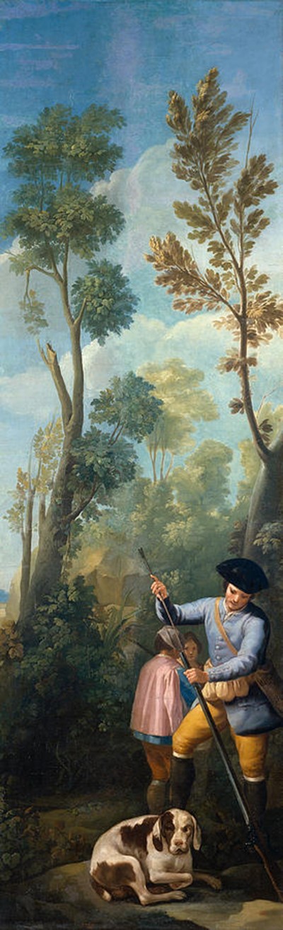 «Охотник, заряжающий ружье», Франсиско Гойя, 1775 г.